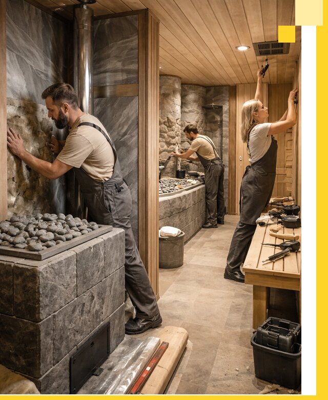 Строительство бань и SPA процедур в Малгобеке под ключ и отделкой