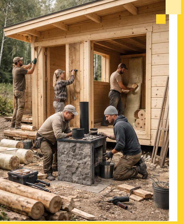 Купить баню под ключ в Малгобеке строительство монтаж отделка