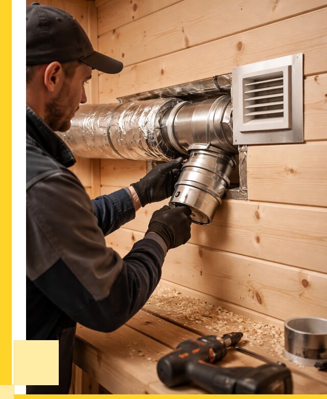 Монтаж вентиляции бани в Малгобеке от 12382 р. | ЭриданМлг