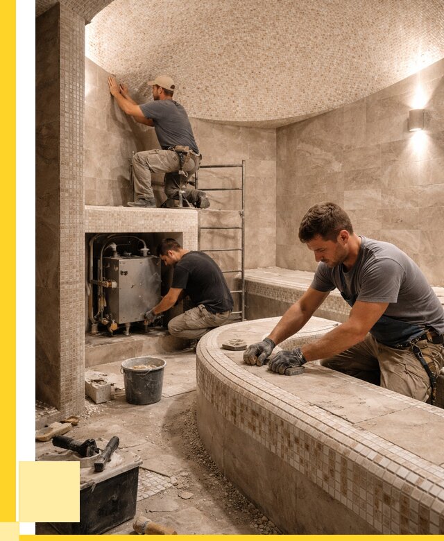 Монтаж хамамов под ключ в Малгобеке от 257950 р. ЭриданМлг