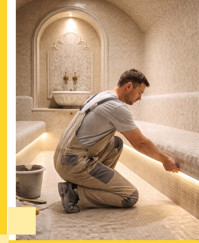 Отделка хамамов под ключ в Малгобеке от 5675 р. | ЭриданМлг