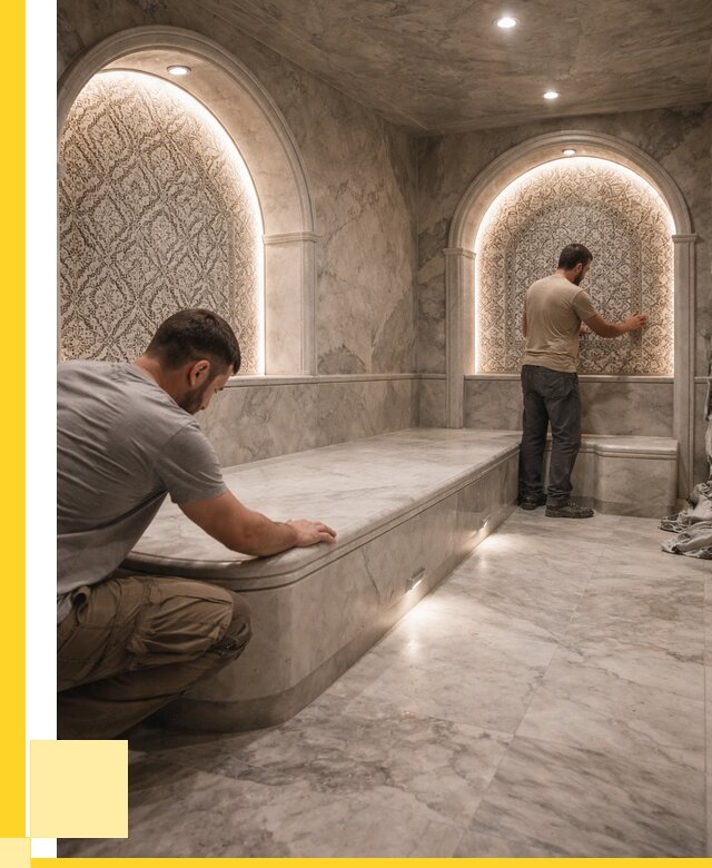 Турецкие бани под ключ в Малгобеке от 257950 р. | ЭриданМлг