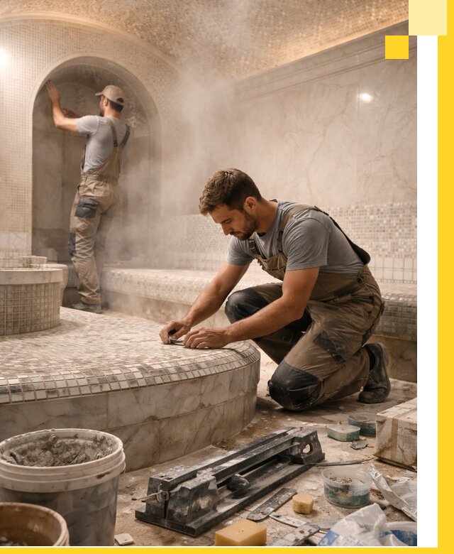 Профессиональный дизайн хамама и SPA под ключ в Малгобеке