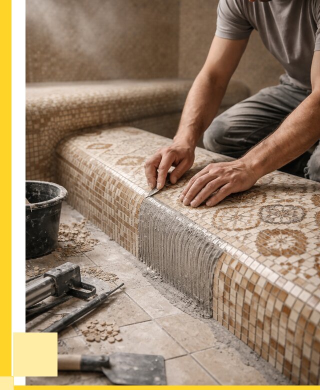 Плитка для хамама под ключ в Малгобеке от 3611 р. | ЭриданМлг